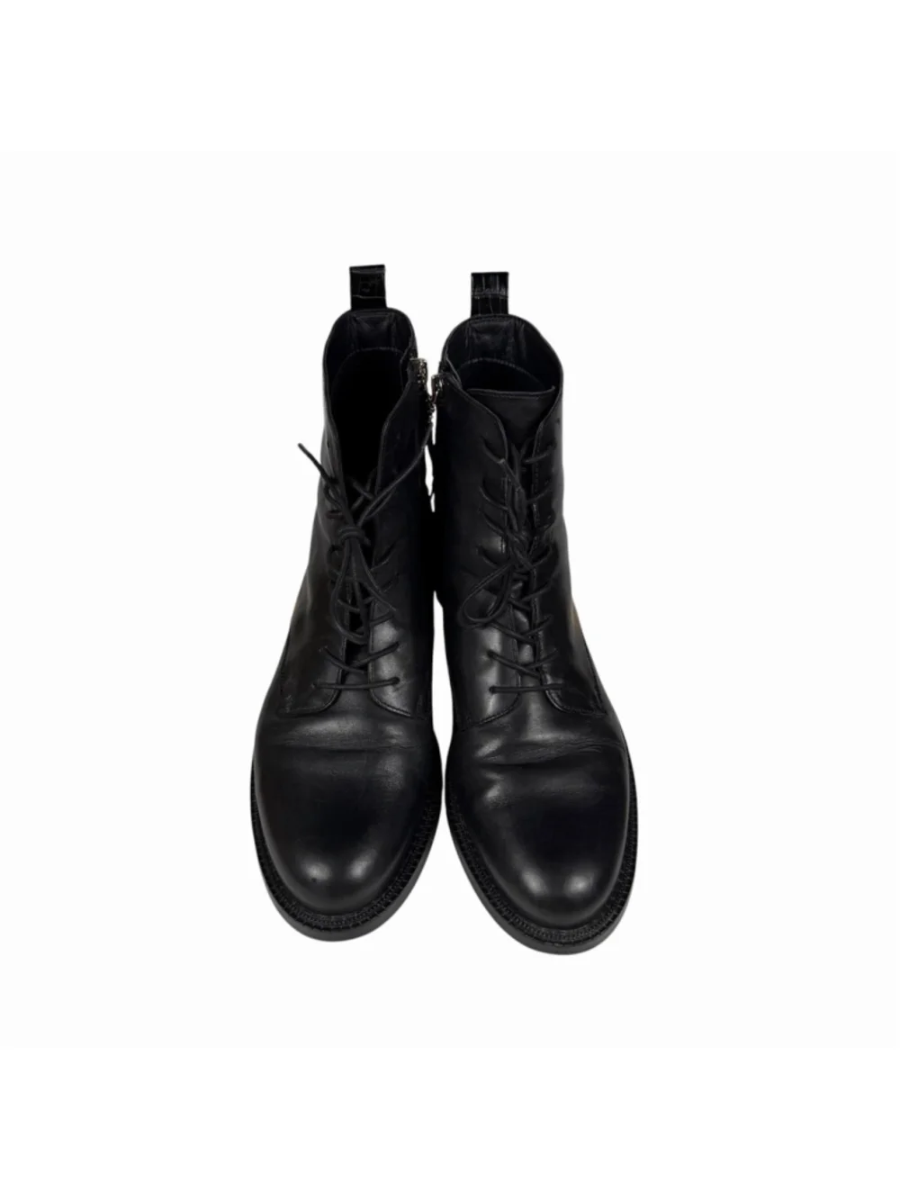 Sam Edelman Nina Black Leather Combat Boots Womens Size 11M - Picture 2 of 11